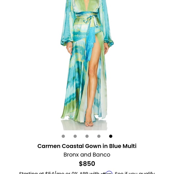 Bronx and Banco Blue Multi Maxi Dress - Picture 1 of 5